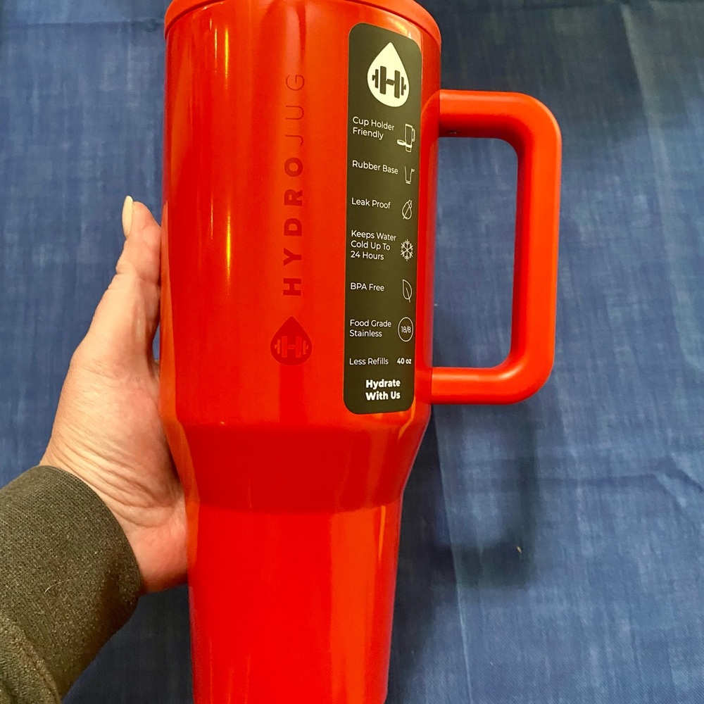 HydroJug Red Shine 40oz Traveler